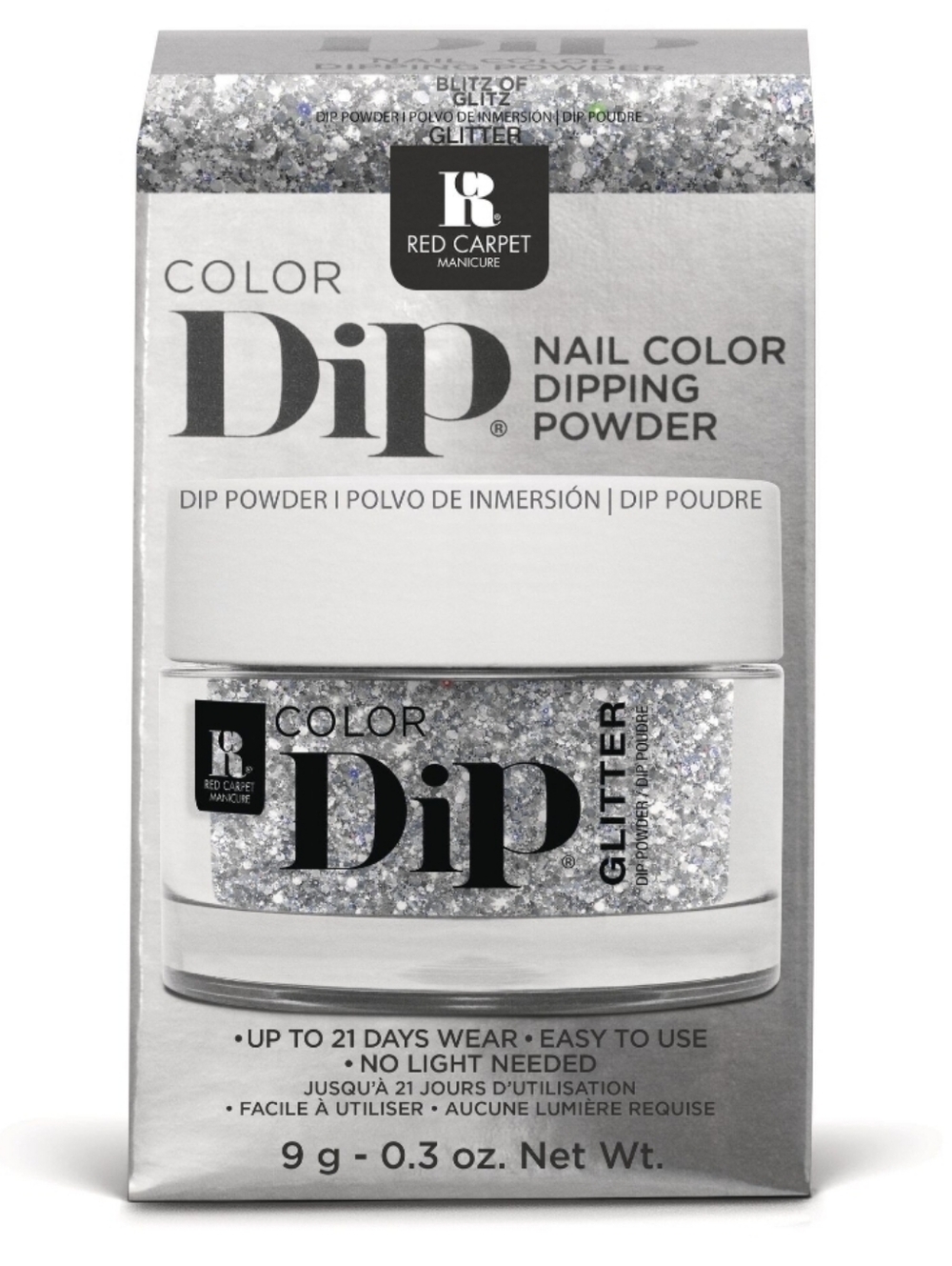 Red Carpet Manicure Color Dip Glitter Nail Powder